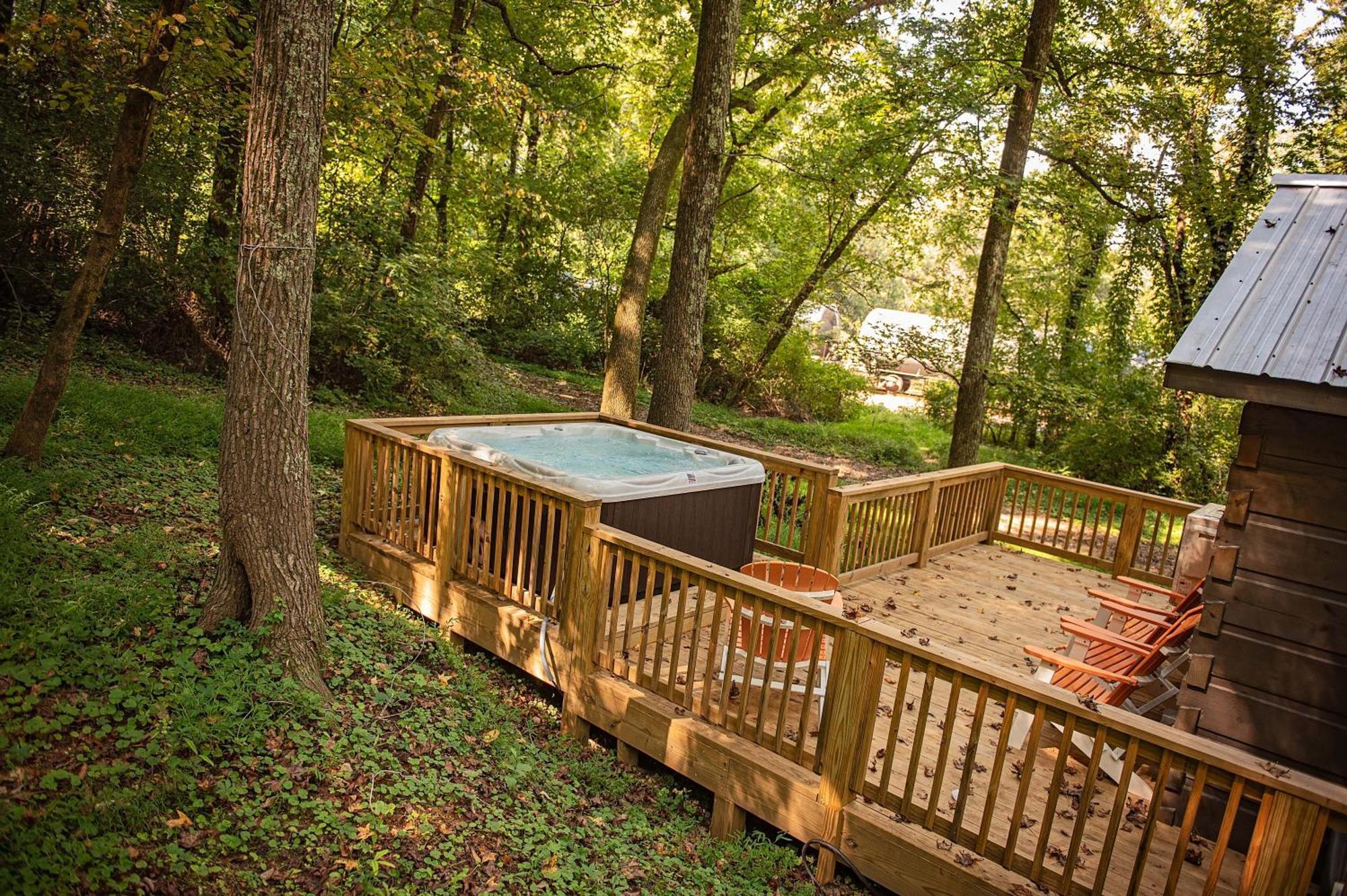 Lena Cabin Wooded Tiny Cabin - Hot Tub Chattanooga Zewnętrze zdjęcie