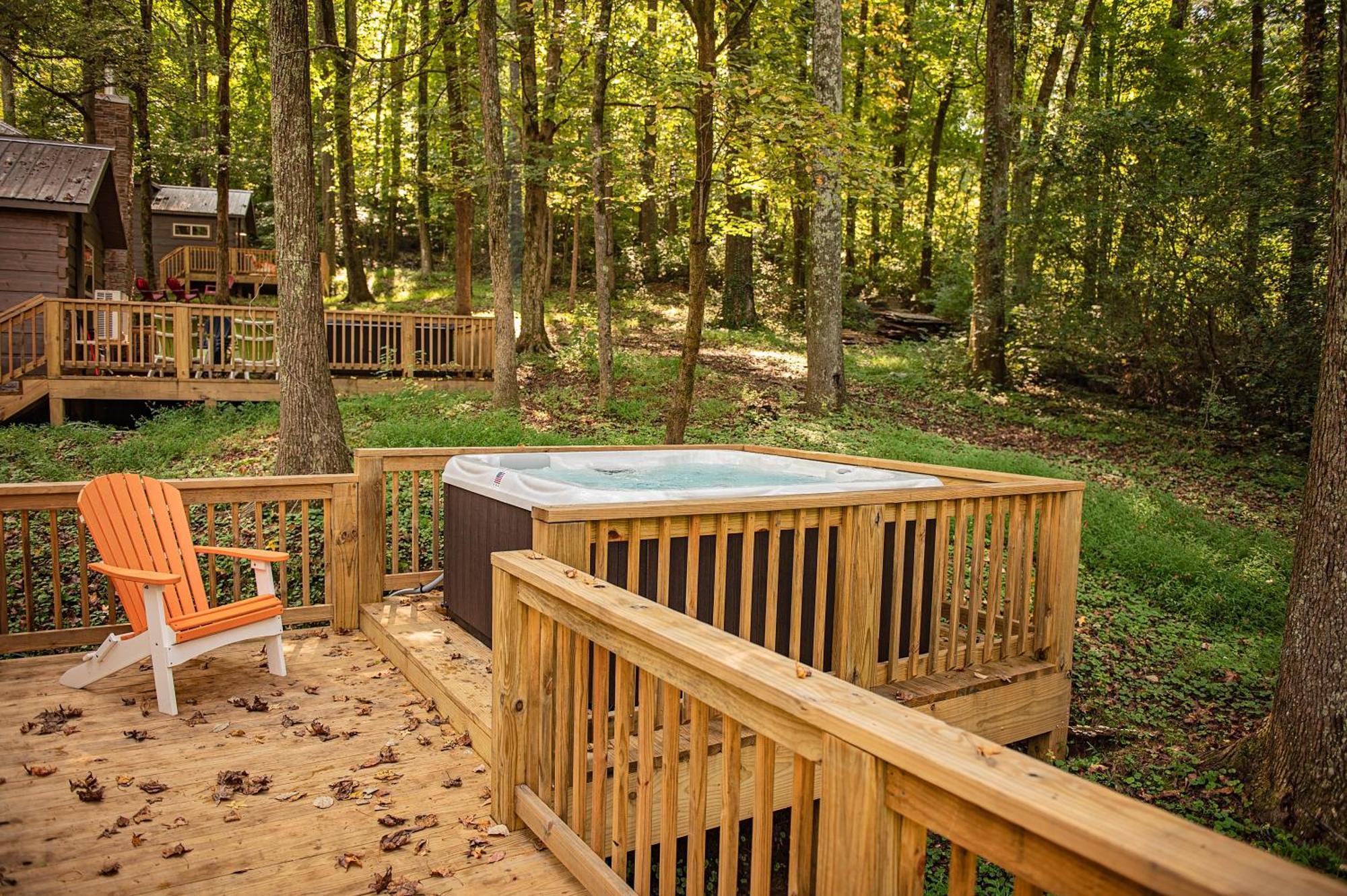 Lena Cabin Wooded Tiny Cabin - Hot Tub Chattanooga Zewnętrze zdjęcie